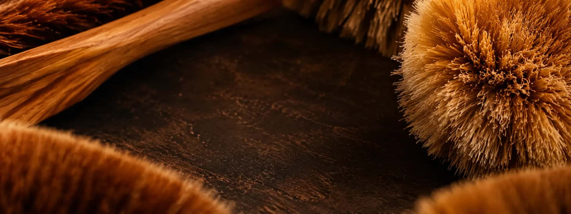 Natural brush fiber texture